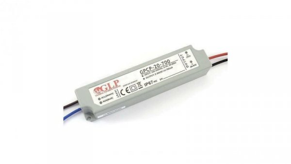 Zasilacz GPCP-20-700 9-30V 700mA PFC stałoprądowy ip67