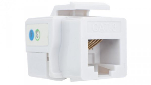 Moduł keystone telefoniczny kat.3 RJ11 6P4C biały Alantec