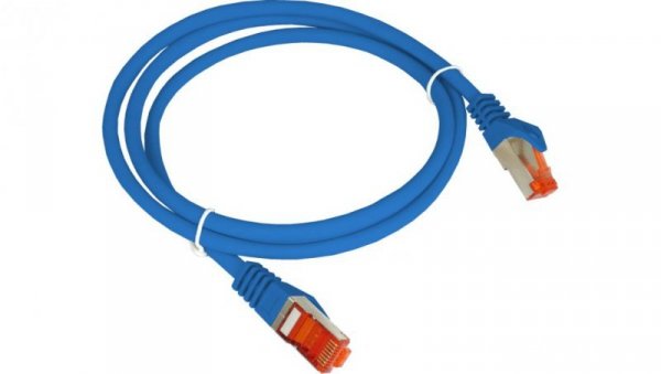 Patch-cord F/UTP kat.6 PVC 0.5m niebieski KKS6NIE0.5