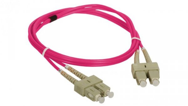 Patch cord MM OM4 SC-SC duplex 50/125 1.0m FOC-SCSC-5MMD-1-4