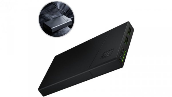 Powerbank 10000mAh 2x USB typ-A Ultra Charge 2x USB typ-C QC 3.0 Power Delivery 18W PowerPlay Green Cell