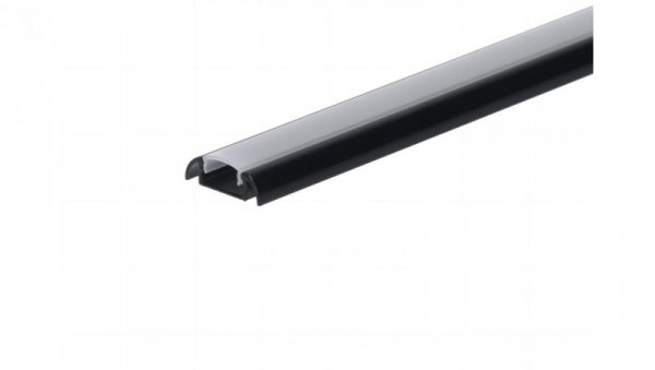 Profil led Basic Max 1m czarny z osłoną mleczną ML