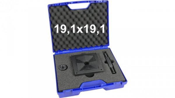 Wycinak kwadratowy do otworów w stali 19,1x19,1 mm / Otwornica do blachy 19,1x19,1mm / ENERGOTYTAN WK19,1