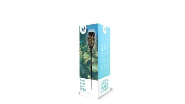 Lampa ogrodowa pochodnia 12LED 300mAh Ni-Mh solarna IP65 RTV100010