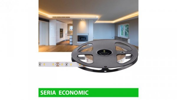Taśma Led 12V 48W 300led biała ciepła mocna rolka 5m