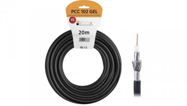 Przewód koncentryczny żelowany SAT Trishield HD 1,02/4,7 PCC102 LIBOX /20m/