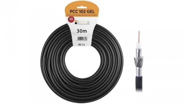 Przewód koncentryczny żelowany SAT Trishield HD 1,02/4,7 PCC102 LIBOX /30m/