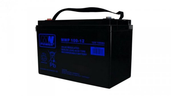 MWP 100-12 akumulator AGM 12-15 lat 12V/100Ah MW Power