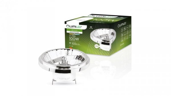 LUMILED LED AR111 AC/DC 12V 15W 4000K G53 SREBRNA