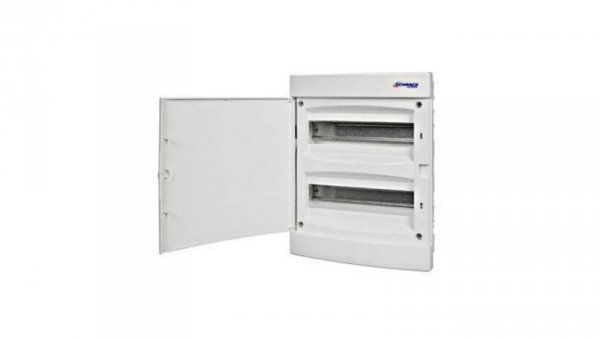 Obudowa podtynkowa z tworzywa 2x12 IP40 drzwi białe N+PE