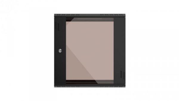 Szafa rack beznarzędziowy montaż, montowana na ścianie Extralink Premium 12U 600x450 Czarna