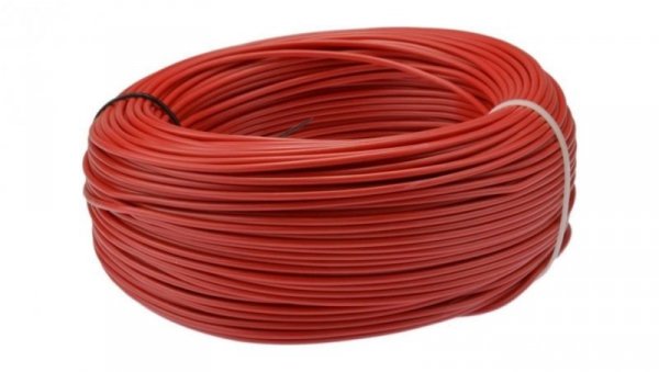 Przewód instalacyjny H07V-K / LgY 2,5 750V czerwony linka giętka Elektrokabel 25m