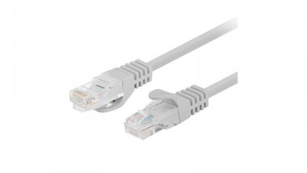 Patchcord UTP kat.6 kabel sieciowy LAN 2x RJ45 linka szary 7,5m Lanberg