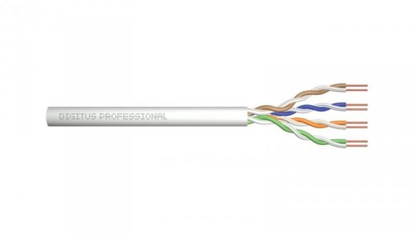 Kabel instalacyjny DIGITUS kat.5e U/UTP B2ca AWG 24/1 LSOH szary DK-1516-VH-5 /500m/