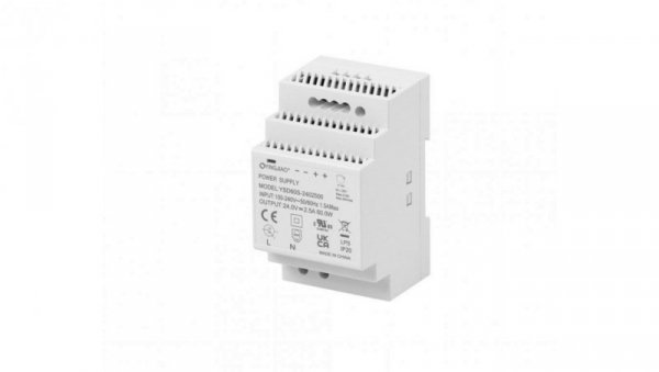 ZASILACZ IMPULSOWY NA SZYNĘ DIN YINGJIAO YSD60S-2402500 24V/60W/2,5A