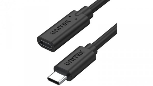 Przedłużacz Unitek C14086BK USB-C 10Gbps 4K PD 100W 50cm