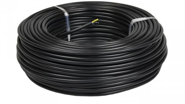 Przewód elektryczny ziemny drut YKY 0,6/1kV 3x2,5mm2 CZARNY 100m MERCOR