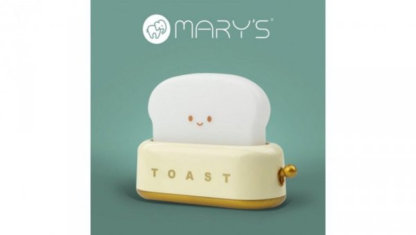 MARYS LAMPKA NOCNA LED TOSTER ŻÓŁTY