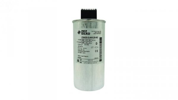Kondensator 6,25kvar 440V Cn=3x34,25µF In=3x8,21A