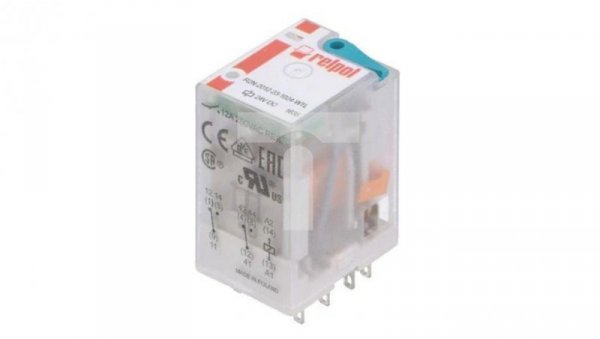 Przekaźnik mocy 24V/DC 12A 8-Pin szyna DIN R2N-2012-23-1024-WTL