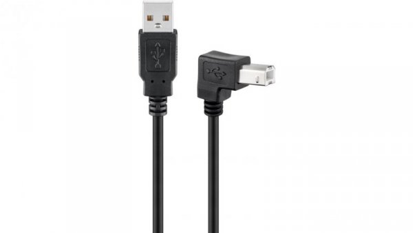 Kabel USB 2.0 Hi-Speed, Czarny - Długość kabla 1 m