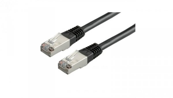 VALUE Kabel krosowy kat. 6 (klasa E) S/FTP (PiMF), czarny, 0,5 m