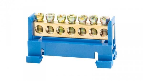 Listwa zaciskowa 7X16 mm2 - niebieska GEP-00033