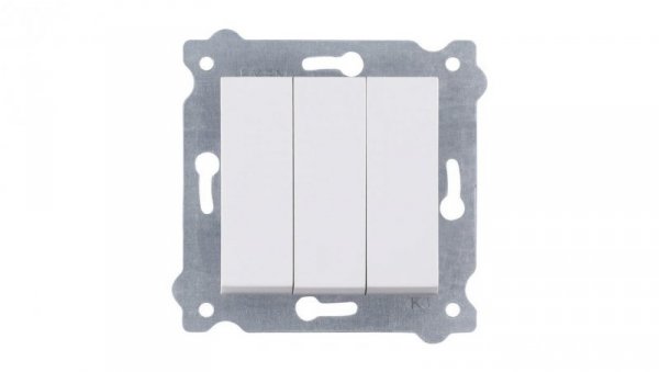 Łącznik potrójny Biały 250V 10A 213/01