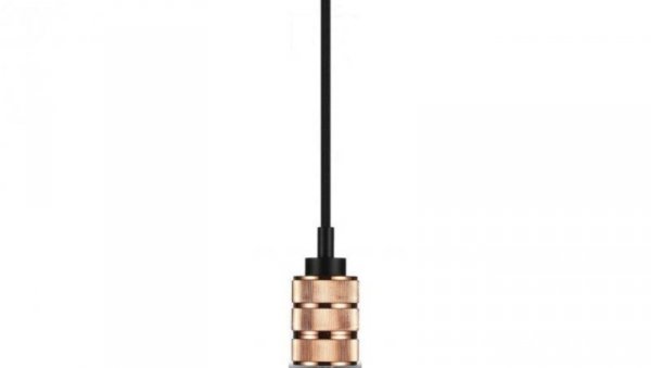 Lampa dekoracyjna wisząca różowe złote 2 pierścienie 1m E27 max 60W IP20 V-TAC VT-7999