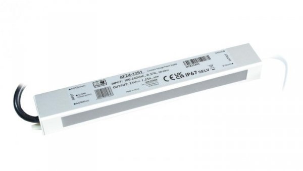 Zasilacz LED 30W 24V 1,25A IP67 AF24-1251 MW POWER