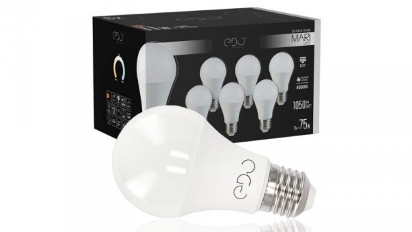 Zestaw 6x żarówka MARI LED E27 11W 4000K neutralna NW 1050lm EDO777499 EDO