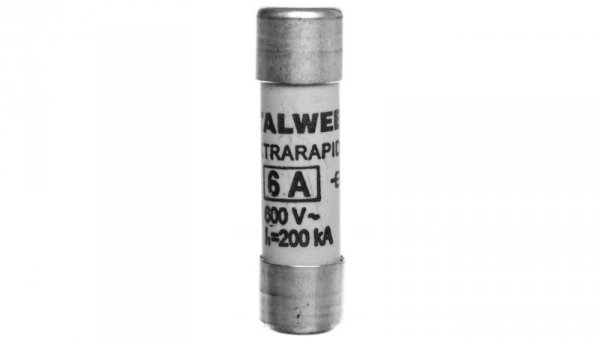 Wkładka bezpiecznikowa cylindryczna 10x38mm 6A aR 600V CH10UQ 002625005