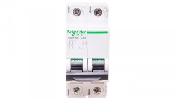 Wyłącznik nadprądowy 2P C 6A 6kA DC C60H A9N61526