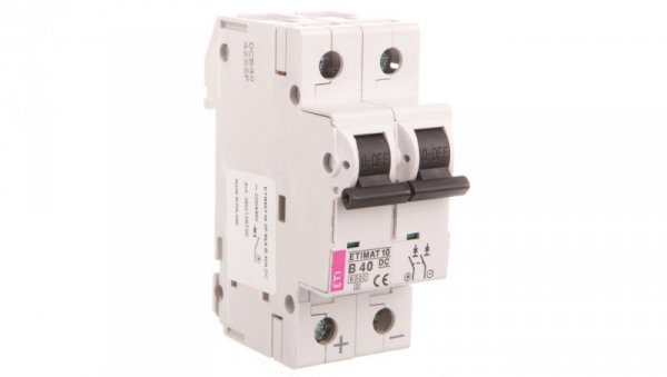 Wyłącznik nadprądowy 2P B 40A 6kA DC ETIMAT10 002128720