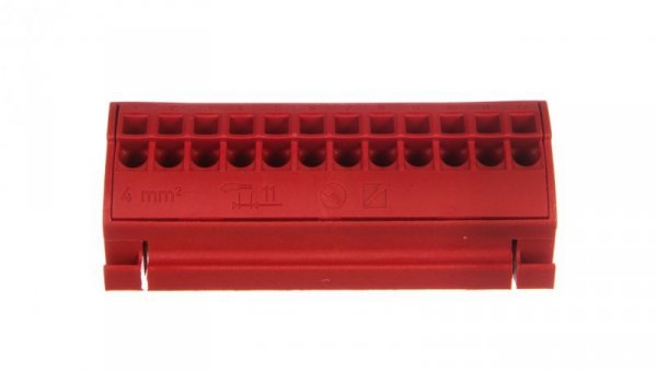 Blok potencjałowy 4mm2 czerwony 812-103