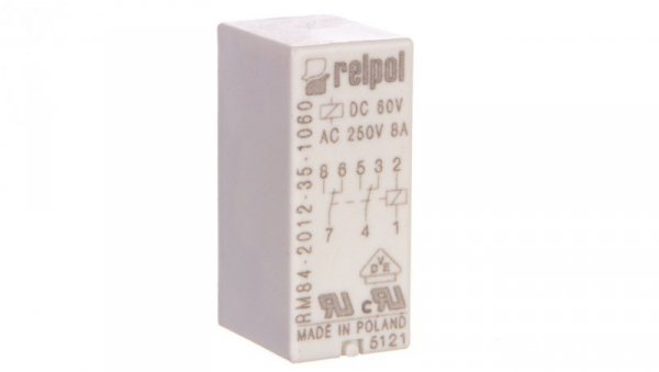 Przekaźnik miniaturowy 2P 8A 60V DC PCB RM84-2012-35-1060 600338