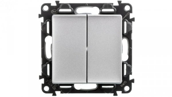 VALENA LIFE Łącznik schodowy podwójny aluminium 752308
