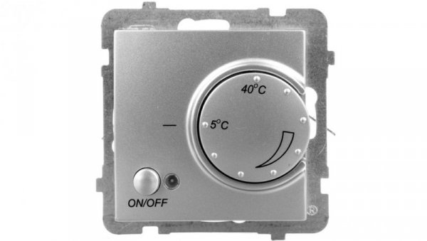 AS Regulator temperatury /czujnik podłogowy/ srebro RTP-1G/m/18