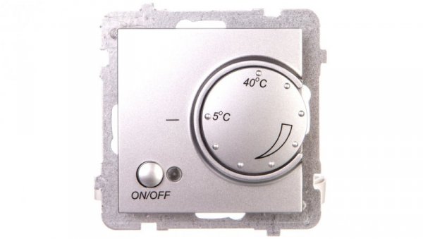 AS Regulator temperatury /czujnik napowietrzny/ srebro RTP-1GN/m/18
