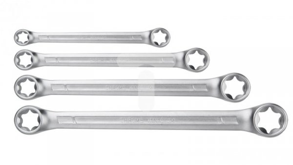 Klucze oczkowe Torx T6-T24 zestaw 4 elementy 09-980
