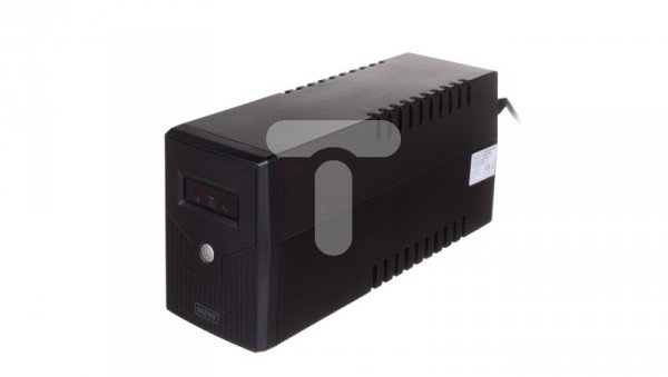Zasilacz awaryjny UPS Line-Ineractive LED 600VA/360W 1x12V/7Ah AVR 2xSCHUKO USB RJ11 DN-170063
