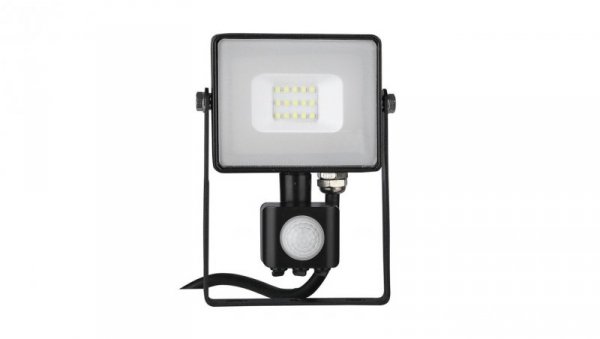 Projektor LED 10W 800lm 4000K Dioda SAMSUNG z czujnikiem ruchu PIR Czarny IP65 437