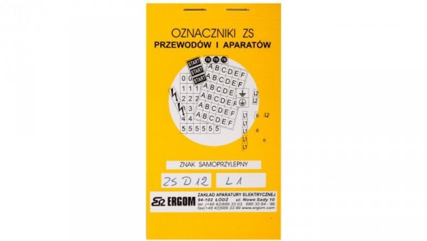 Znaki samoprzylepne ZS D12/L1 E04ZP-02030400500
