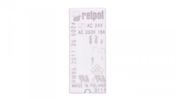 Przekaźnik miniaturowy 1P 16A 24V AC PCB AgNi RM85-2011-35-5024 604651