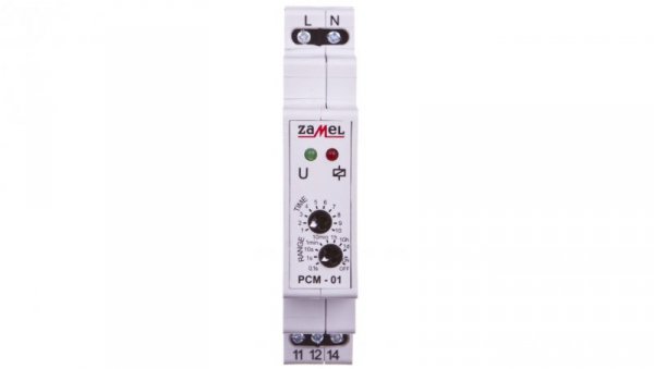 Przekaźnik czasowy 1-funkcyjny 1NO/NC 16A 0,1sek-10dni 230V AC PCM-01 EXT10000072