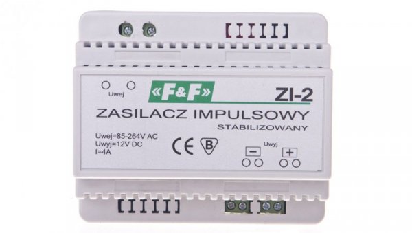 Zasilacz impulsowy 230VAC/12VDC 50W 4A ZI-2