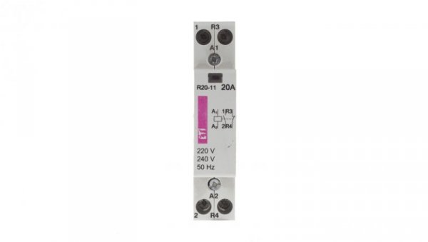 Stycznik modułowy 20A 230V AC 1Z 1R R20-11 002461220