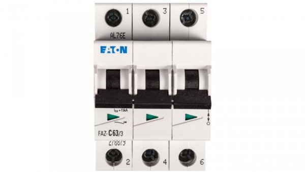 Wyłącznik nadprądowy 3P C 63A 15kA AC FAZ C63/3 278879