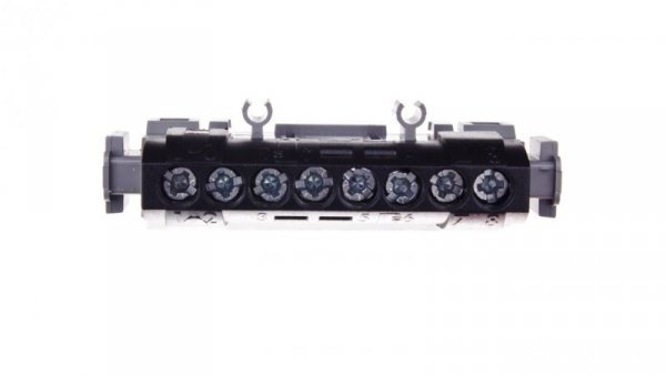Listwa przyłączeniowa 8-otworów czarna IP2xC-8 004852