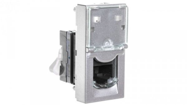 MOSAIC Gniazdo komputerowe pojedyncze RJ45 kat.6 UTP aluminium 079461